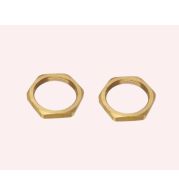 All-Metal Brass Lock Nuts Stover Style, Deformed Thread Prevailing Torque Lock Nuts for High Temperature Vibration Resistant Industrial Fastening